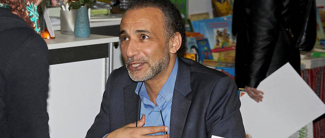 Tariq Ramadan &#224; la foire du livre de Gen&#232;ve en mai 2014.&#160;