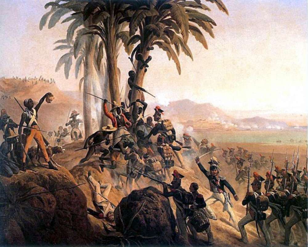 La bataille de Saint-Domingue.